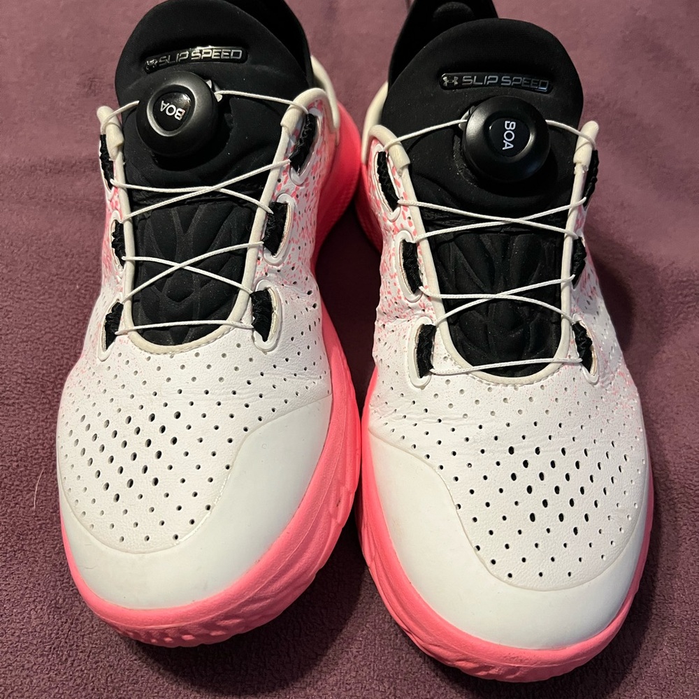 Under Armour Women's Athletic Shoes - White and Pink